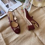 Gucci Women's Horsebit Pump Red Leather 801893 Bnc80 6207 - Image 5