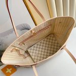 Louis Vuitton Neverfull GM Damier Azur Canvas Tote Bag Beige 39cm N40602 - Image 10