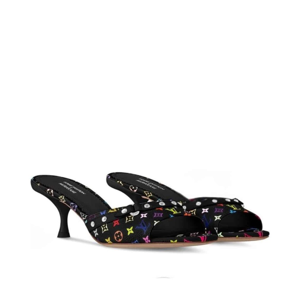 Louis Vuitton X Takashi Murakami 6am Mule Black 1agwqq - Image 2