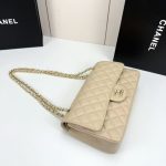 Chanel Classic Medium Double Flap Bag Beige 25cm A01113 Y04059 NZG77 - Image 7