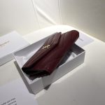 Saint Laurent Cassandre Matelassé Small Envelope Wallet In Grain De Poudre Leather 11Cm - Image 6