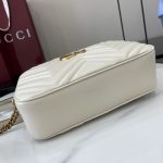 Gucci Gg Marmont Small Shoulder Bag ‎white 24cm 447632 Dtd1t 9022 - Image 8