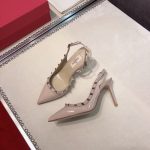 Valentino Garavani Rockstud Patent Leather Strap Pump Beige - Image 7