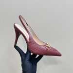 Gucci Women's Horsebit Pump Gg Leather Rosso Ancora Red ‎792065 Aaegj 6207 - Image 8