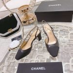 Chanel Slingbacks Grosgrain Black G31318 Y50006 94305 - Image 10