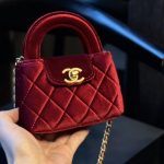 Chanel Velvet Nano Kelly Re Edition Red 13Cm - Image 3