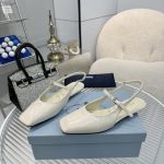 Prada Patent Leather Slingback Ballerinas Ivory 1f828n 069 F0304 F 015 - Image 4