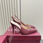 Gucci Women's Horsebit Pump Gg Leather Rosso Ancora Red ‎792065 Aaegj 6207 - Image 6