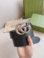 Gucci Mamon Gg Silver Logo Belt 4Cm - Image 6