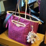 Louis Vuitton Neverfull Bandoulière Inside Out Monogram Rose Pondichery 33Cm M12257 - Image 4