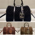 Gucci Small Jumbo GG Canvas Duffle Bag Black 30Cm - Image 11
