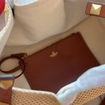Valentino Garavani Medium Straw Summer Tote Beige 35Cm 7W2B0K39YCE D84 - Image 11