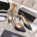 Chanel Slingbacks Grosgrain Black G31318 Y50006 94305 - Image 3