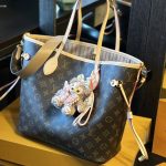 Louis Vuitton Neverfull Bandoulière Inside Out MM Beige 31cm M11948 - Image 7
