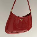 Prada Cleo Patent Leather Bag Cherry Red 27cm 1bc169 069 F0e06 V Hoo - Image 3