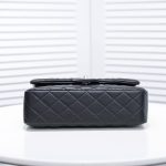 Chanel Classic Flap Medium Quilted Leather Shoulder Bag Black 25cm A01113 Y01480 94305 - Image 5