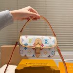 Louis Vuitton X Takashi Murakami Nano Diane Bag Multicolore Blanc 19cm M14194 - Image 3
