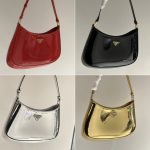 Prada Cleo Patent Leather Bag Gold 27cm - Image 4