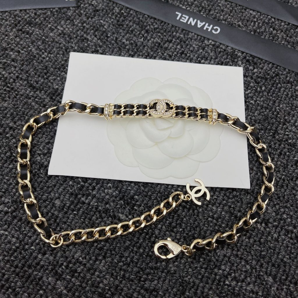 Chanel Chain Cc Champagne Choker Necklace Ab6890 B06537 Nf006 - Image 5