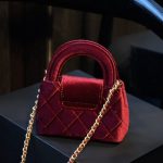 Chanel Velvet Nano Kelly Re Edition Red 13Cm - Image 7
