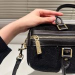 Gucci Small Jumbo GG Canvas Duffle Bag Black 30Cm - Image 6