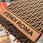 Fendi Ff Scarf Wool And Cashmere Brown Fxt113aqcwf0qe1 - Image 5