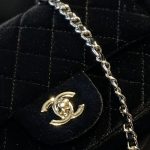 Chanel Velvet Pearl Crush Mini Flap Bag Black 20Cm - Image 8