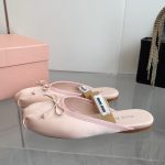 Miumiu Satin Ballerina Mules Orchid Pink 5F451E Qu6 F0615 F 005 - Image 5