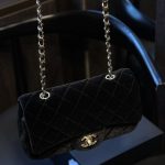 Chanel Velvet Pearl Crush Mini Flap Bag Black 20Cm - Image 7