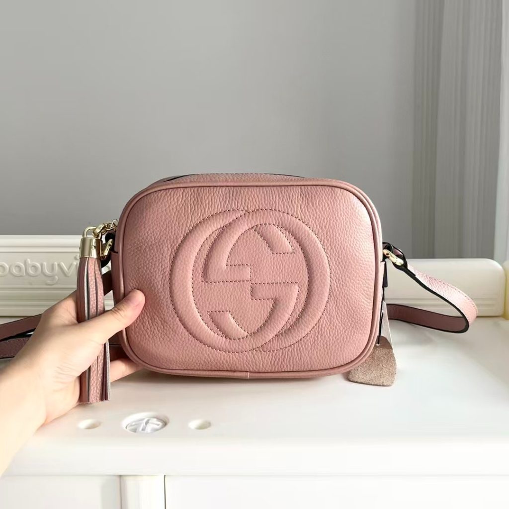 Gucci Soho Small Disco Bag Pink Leather 21Cm 308364 A7M0G 2754 - Image 3