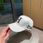 Hermes New Carriage Baseball Cap White - Image 4
