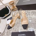 Chanel Slingbacks Grosgrain Beige & Black G31318 Y50006 C8378 - Image 10