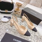 Chanel Slingbacks Grosgrain Beige & Black G31318 Y50006 C8378 - Image 3