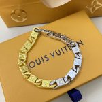 Louis Vuitton Monogram Tied Up Bracelet Gold And Silver M1306l - Image 3