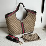 Gucci Giglio Large Tote Bag Beige And Dark Brown GG Canvas 60Cm 853971 FAFFP 2547 - Image 4
