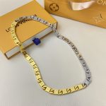 Louis Vuitton Monogram Tied Up Necklace Gold And Silver M02229 - Image 6