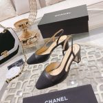 Chanel Slingbacks Grosgrain Black G31318 Y50006 94305 - Image 4