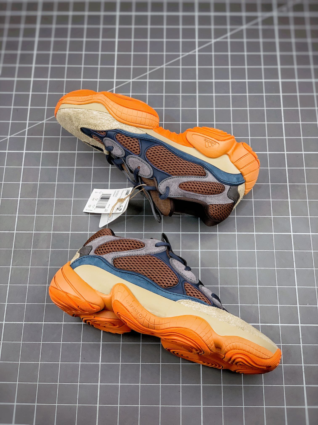 Adidas Yeezy 500 Blue Orange - Image 3