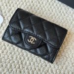 Chanel Classic Card Holder Grain Leather Black With Silver Hardware 11Cm Ap0214 Y01588 C3906 - Image 3