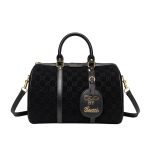Gucci Small Jumbo GG Canvas Duffle Bag Black 30Cm