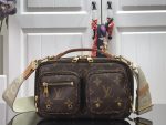 Louis Vuitton Utility Crossbody Bag Monogram Canvas Brown 18cm M80446 - Image 3