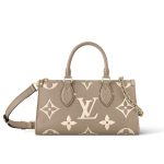 Louis Vuitton Onthego East West Bag Bicolor Beige 25Cm M23641