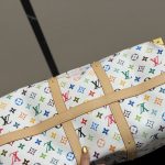 Louis Vuitton X Takashi Murakami Keepall Bandoulière 45 Bag Multicolore Blanc 45cm M13742 - Image 7