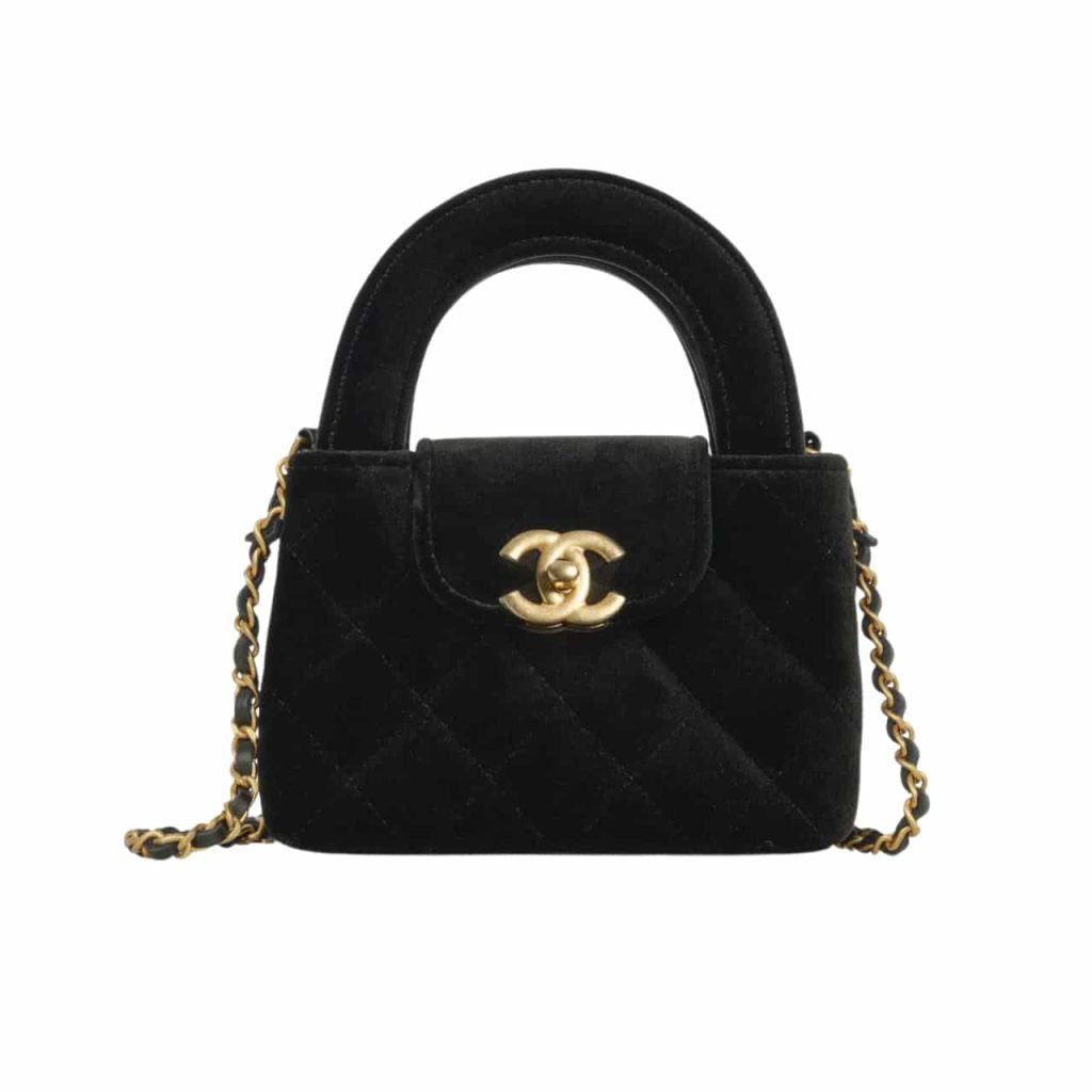 Chanel Velvet Nano Kelly Re Edition Black 13Cm - Image 2