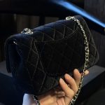 Chanel Velvet Pearl Crush Mini Flap Bag Black 20Cm - Image 6