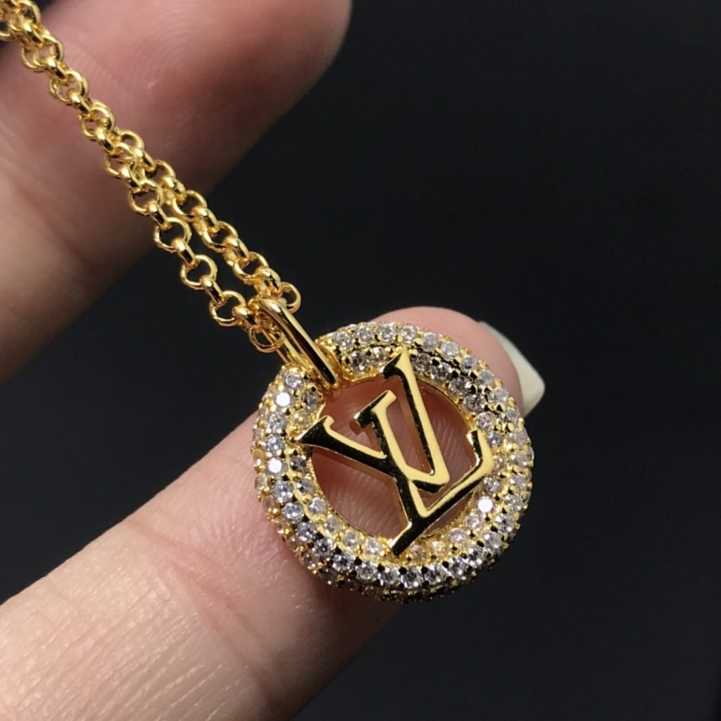 Louis Vuitton Louise By Night Necklace Gold M00759 - Image 5