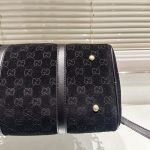 Gucci Small Jumbo GG Canvas Duffle Bag Black 30Cm - Image 9