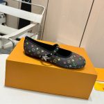 Louis Vuitton X Takashi Murakami Romy Flat Ballerina Black 1agvc3 - Image 5