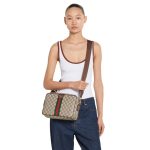 Gucci Ophidia Medium Crossbody Bag Beige And Dark Brown 28Cm 834468 FAEOF 9745 - Image 9