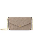 Louis Vuitton Felicie Pochette Monogram Bag Beige 21cm M82609